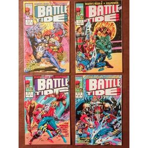 Battle Tide #1–4 Full Set Marvel 1992 Death's Head II Killpower X-Men VF-NM